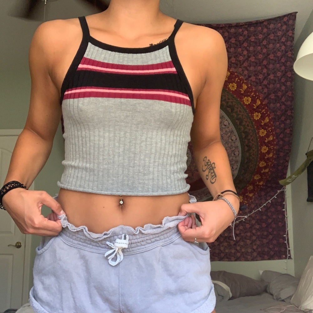 High Neck Crop Top